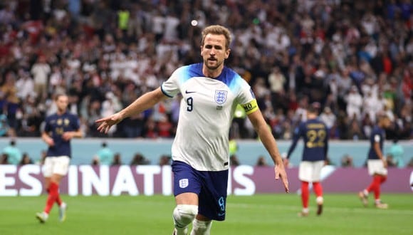 Harry Kane marcó el 1-1 de Inglaterra ante Francia por el Mundial Qatar 2022. (Foto: Getty Images)