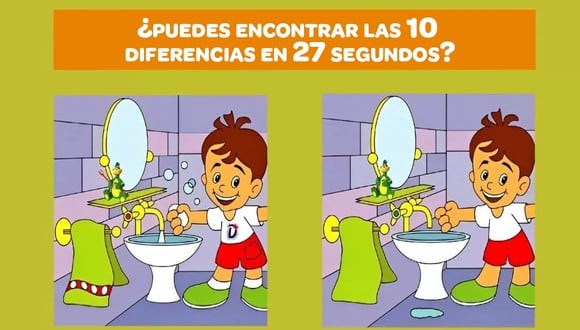 ¿Puedes encontrar 10 diferencias en 27 segundos? (Foto: jagranjosh.com)