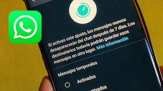 WhatsApp: pasos para activar los mensajes que se autodestruyen 