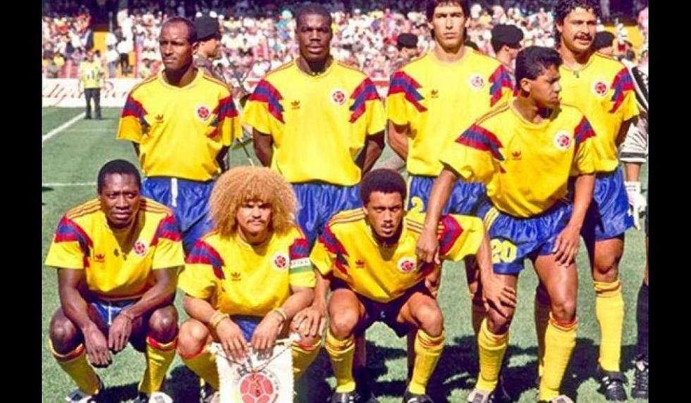 La camiseta alterna que usó Colombia para el Mundial de Italia 1990. (Foto: El Tiempo)