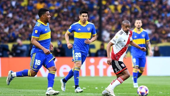 Boca Juniors vs. River Plate en La Bombonera por la Liga Profesional. (Foto: Getty Images)