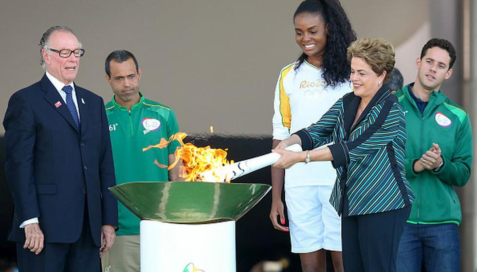 La antorcha olímpica llegó a Brasil para los Juegos Olímpicos de Río 2016. (Getty)
