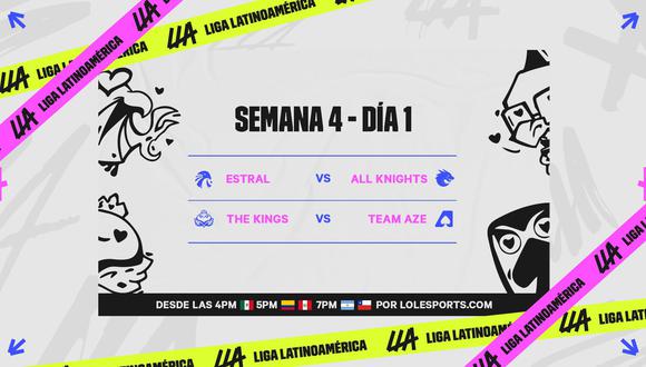 League of Legends: partidos de la jornada 1 de la semana 4 de la Liga Latinoamérica. (Foto: Riot Games)