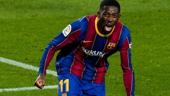 Dembelé se encuentra lesionado con una elongación en el semimembranoso del muslo izquierdo. (Foto: AFP)