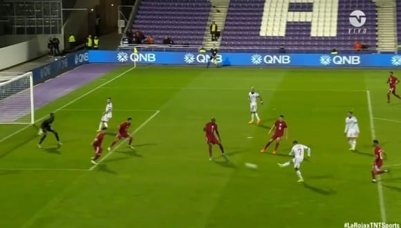 Alexis Sánchez marcó el primer gol del partido amistoso entre Chile vs. Qatar. (Foto: TNT Sports)