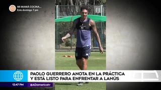 Liga Argentina: Paolo Guerrero afina puntería en entrenamiento y jugaría ante Lanús