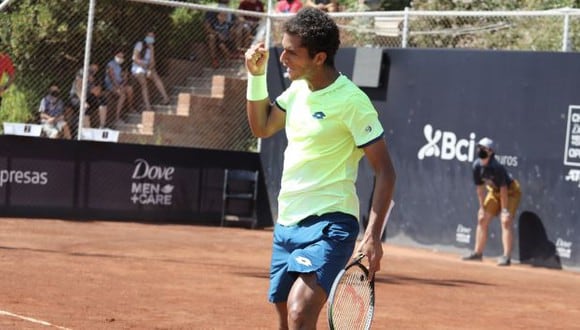 Juan Pablo Varillas debutó con victoria en el Challenger de Santiago. (Chile Open)