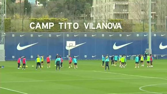El entrenamiento del Barcelona con miras al reinicio de LaLiga Santander ante Espanyol. (Video: EFE)