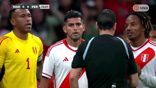 ¡A las duchas! Zambrano y Boufal fueron expulsados tras pelea en el Perú vs. Marruecos [VIDEO]