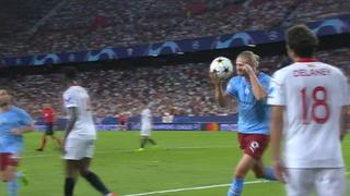 ‘Máquina’ del gol: así marcó Haaland en el Manchester City vs Sevilla [VIDEO]
