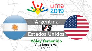 En vivo hoy, Argentina vs. Estados Unidos: horas y canales TV para ver el vóley por Juegos Panamericanos