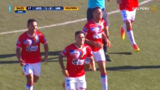 Universitario: Jeremy Salas marcó gol para Unión Comercio luego de un rebote en el área [VIDEO]