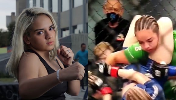 La mexicana Irlanda Galindo sufrió una fractura de brazo durante su combate contra la estadounidense Anna Somers. | Crédito: @irlanda.galindo.mma / Instagram / @Solo_MMA / Twitter