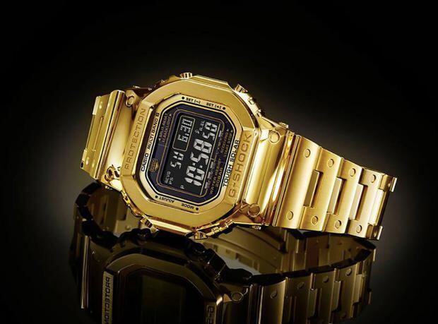 El Casio G-Shock Pure Gold G-D5000-9JR está hecho completamente de oro de 18 quilates y cuesta alrededor de 70 mil dólares (Foto: SJX)