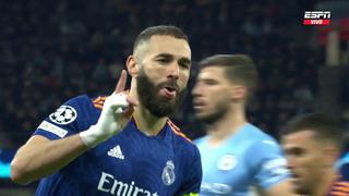 Penal a lo Panenka: doblete de Benzema para el 4-3 el Manchester City vs. Real Madrid [VIDEO]