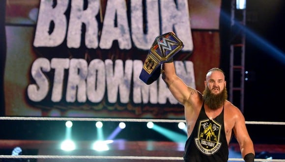 Braun Strowman se convirtió en el nuevo campeón universal de la WWE en WrestleMania 36. (Foto: WWE)