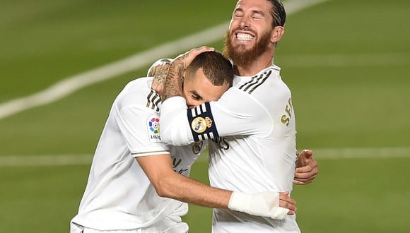 Sergio Ramos y Karim Benzema jugaron juntos en el Real Madrid hasta mediados de 2021. (Foto: Getty Images)