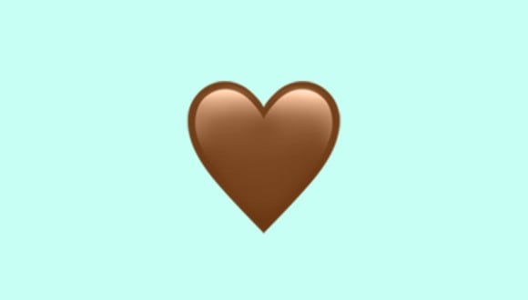 ¿Sabes realmente qué significa el emoji del corazón marrón en WhatsApp? Te lo contamos. (Foto: Emojipedia)