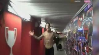 La locura de Sergio Ramos en el vestuario: su delirante celebración tras clasificación [VIDEO]