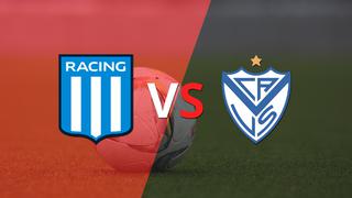 Termina el primer tiempo con una victoria para Racing Club vs Vélez por 1-0