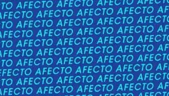 En esta imagen, cuyo fondo es de color azul, abundan las palabras ‘AFECTO’. Entre ellas, está el término ‘EFECTO’. (Foto: MDZ Online)