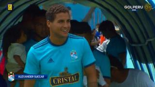 Así motivaron los hinchas de Sporting Cristal a Alexander Succar en el ‘Día de la Raza Celeste’ [VIDEO]