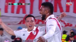 Selló el triunfo: gol de Miguel Borja para el 2-0 de River Plate vs. Barracas Central [VIDEO]
