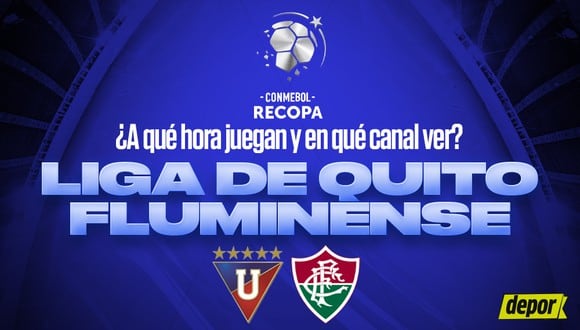 Liga de Quito vs. Fluminense por la Recopa Sudamericana 2024. (Diseño: Depor).