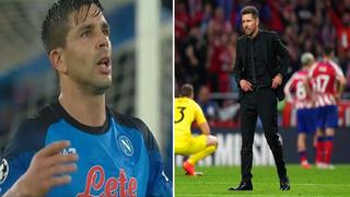 ‘Gio’ Simeone se enfurece al ver a su papá eliminado de la Champions League