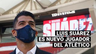 Luis Suárez fue presentado como nuevo jugador del Atlético de Madrid