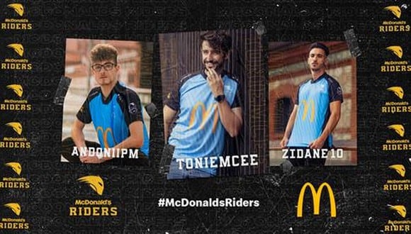 McDonald's entra en los eSports con el equipo de FIFA McDonald's Riders. (Foto: difusión)
