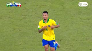 El gol de Gabriel Jesús para el 2-1 en la final de la Copa América [VIDEO]