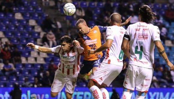 Puebla vs. Necaxa en partido por la fecha 9 del Torneo Apertura 2022 de Liga MX. (Foto: Imago 7)