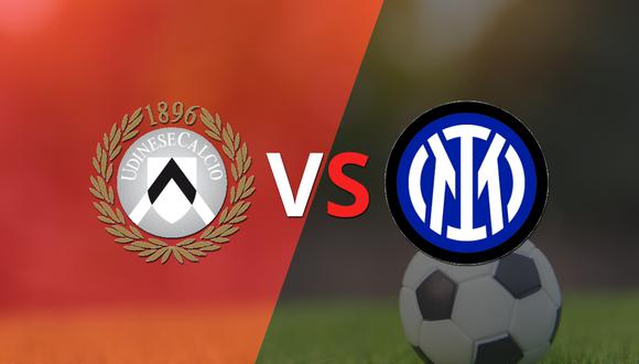 Al comienzo del segundo tiempo, Udinese y Inter empatan 1-1
