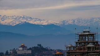 Espectacular vista: las imágenes del Himalaya que se ve a kilómetros debido a la baja contaminación en India [FOTOS]