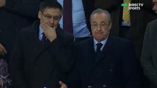 La reacción de Florentino Pérez tras mensaje de Josep María Bartomeu [VIDEO]