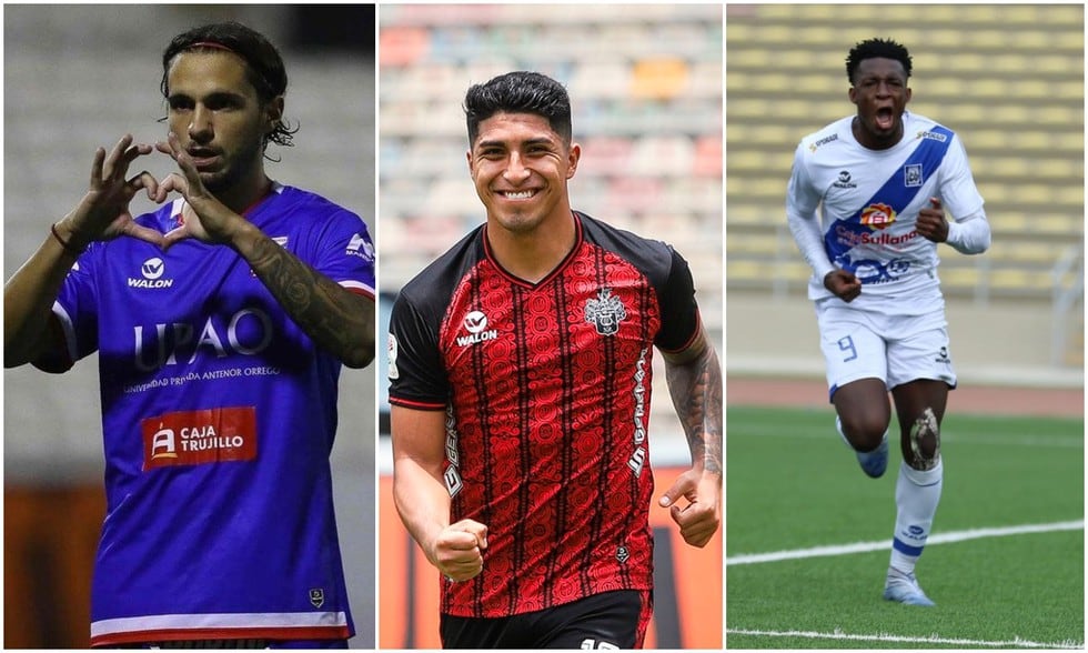 Los goleadores de la Liga 1 2021. (Fotos: Agencias)