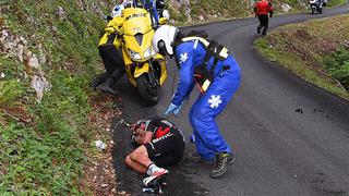 Tour de France: la terrible caída que sufrióun ciclista en plena carrera en la etapa 9 [VIDEO]