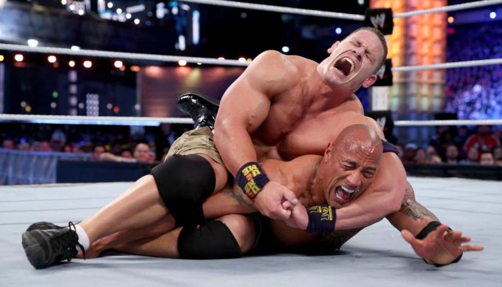 The Rock y John Cena tuvieron una gran rivalidad durante eventos PPV. (WWE)