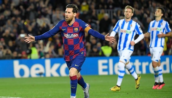 Barcelona venció a la Real Sociedad con gol de Messi. (AFP)