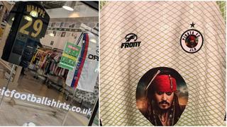 ¡Trascendió fronteras! Camiseta de Pirata FC con el famoso 'Jack Sparrow' se vende en Inglaterra