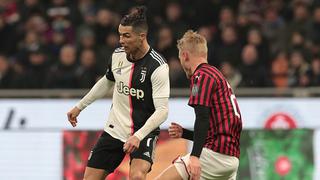 Cristiano salvador: Juventus empató 1-1 con AC Milan por ‘semis’ de la Copa Italia 2020