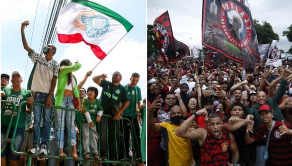 Aficionados de Palmeiras y Flamengo. (Foto: Agencias / Palmeiras Oficial)