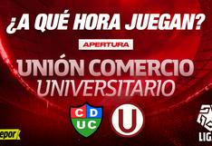 Universitario vs. Unión Comercio: ¿a qué hora juegan hoy por la Liga 1?