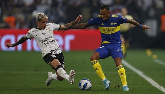 Boca Juniors vs Corinthians en partido por Copa Libertadores 2022. (Foto: EFE)