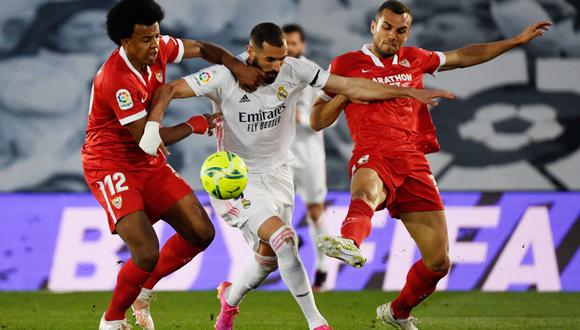 Real Madrid llega al duelo frente al Sevilla como único líder de LaLiga. (Foto: AFP)