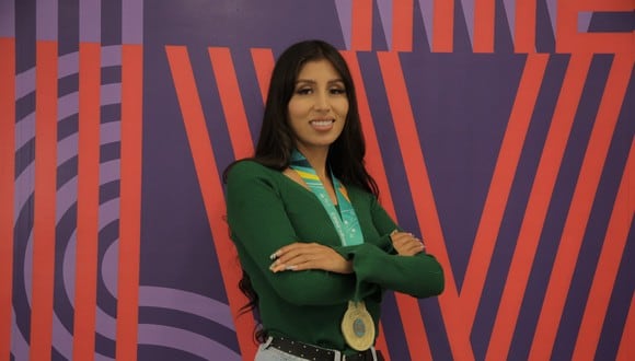Kimberly García recibió los Laureles Deportivos en el 2022. (Foto Difusión)