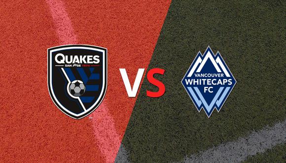 Termina el primer tiempo con una victoria para San José Earthquakes vs Vancouver Whitecaps FC por 2-0