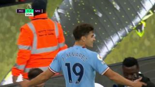 Dos goles en Premier: así celebró Julián Álvarez en City vs. Nottingham [VIDEO]
