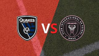 Termina el primer tiempo con una victoria para Inter Miami vs San José Earthquakes por 1-0